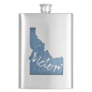 Petaca Victor Idaho Wood Grain
