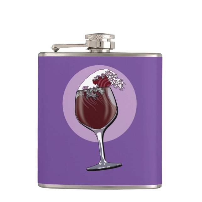 Petaca Vidrio De Vino (Anverso)