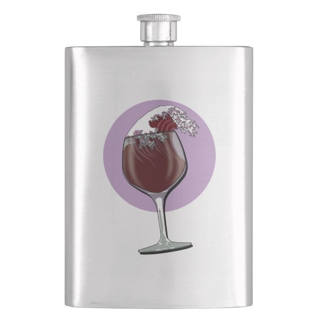 Petaca Vidrio De Vino (Anverso)