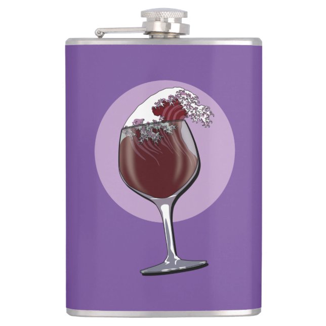 Petaca Vidrio De Vino (Anverso)