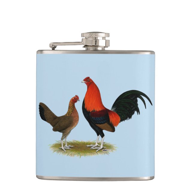 Petaca Viejo juego inglés Bantams: BB Red Pair (Anverso)