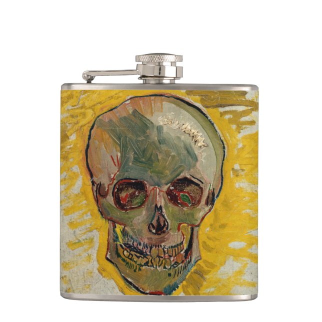 Petaca Vincent van Gogh - Calavera 1887 #2 (Anverso)