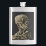 Petaca Vincent van Gogh - Calavera con cigarrillo en llam<br><div class="desc">Cabeza de un Skeleton con un cigarrillo en llamas / Calavera con cigarrillo en llamas / Crane de squelette fumant une cigarrillo - Vincent van Gogh,  1885</div>