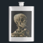 Petaca Vincent van Gogh - Calavera con cigarrillo en llam<br><div class="desc">Cabeza de un Skeleton con un cigarrillo en llamas / Calavera con cigarrillo en llamas / Crane de squelette fumant une cigarrillo - Vincent van Gogh,  1885</div>