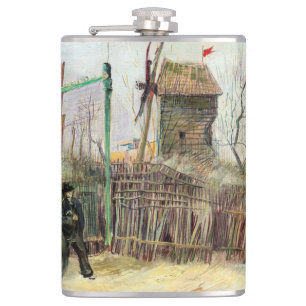 Petaca Vincent van Gogh - Escena callejera en Montmartre
