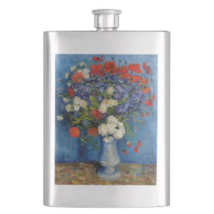 Petaca Vincent van Gogh - Jarrón con acianos y amapolas