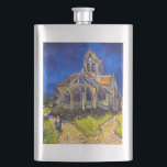Petaca Vincent van Gogh - La Iglesia de Auvers<br><div class="desc">Iglesia de Auvers / l'Eglise à Auvers-sur-oise por Vincent Van Gogh en 1890</div>