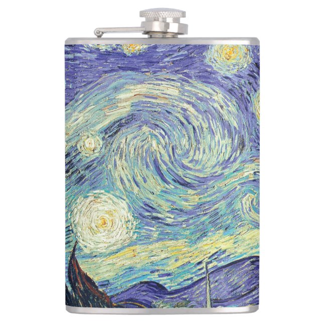 Petaca Vincent Van Gogh/ La Noche Starry (Anverso)