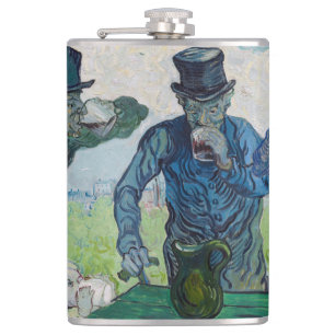 Petaca Vincent van Gogh - Los bebedores, según Daumier
