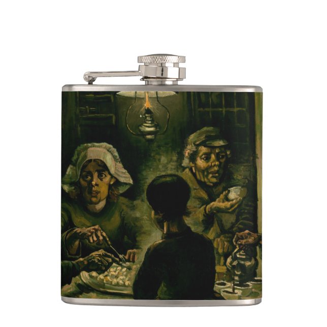 Petaca Vincent van Gogh - Los comedores de papa (Anverso)