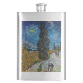 Petaca Vincent van Gogh - Road with Cypress and Star