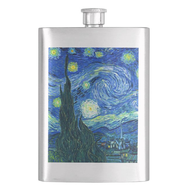 Petaca vincent van gogh starry night (Anverso)