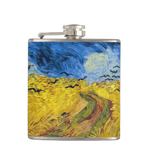 Petaca Vincent van Gogh - Wheatfield con cuervos