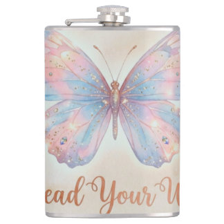 Petaca Vinilo Spread Your Wings 🦋Frasco Envuelto