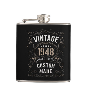 Petaca Vintage 1948 Edición Limitada Hecho a Medida Cuadr
