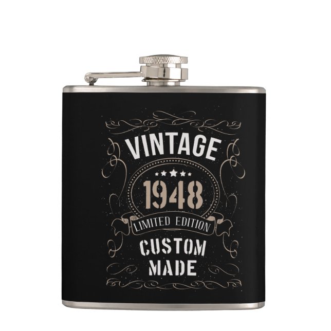 Petaca Vintage 1948 Limited Edition Personalizado hecho (Anverso)