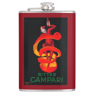 Petaca Vintage amargo PosterEurope de Campari