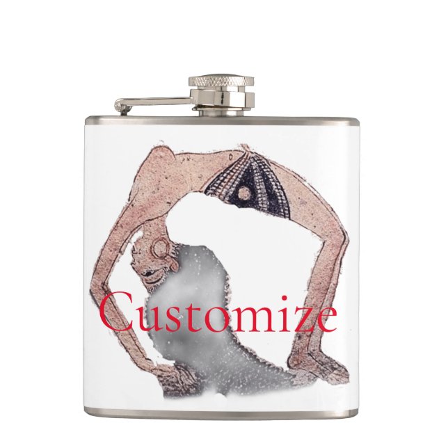 Petaca Vintage Backbend Yoga Pose Thunder_Cove (Anverso)