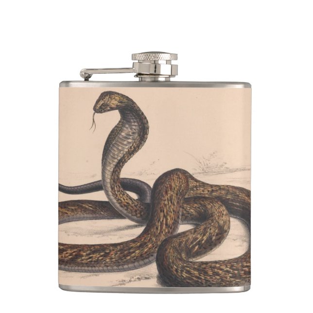 Petaca Vintage Cobra Snake Paintask (Anverso)