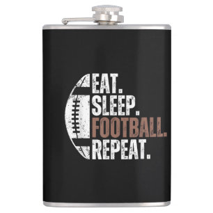 Petaca Vintage Comer Dormir Fútbol Repetir