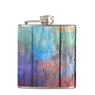 Petaca Vintage de madera colorida #2