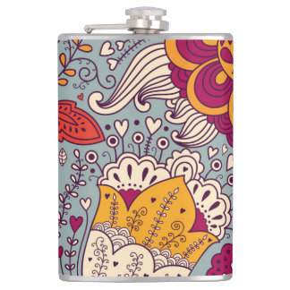 Petaca Vintage Floral Elegante Fondo