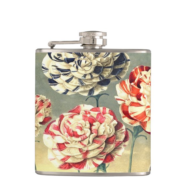 Petaca Vintage Floral Flask (Anverso)