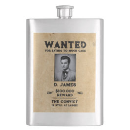 Petaca Vintage Fun Convicto Reward Western Wanted