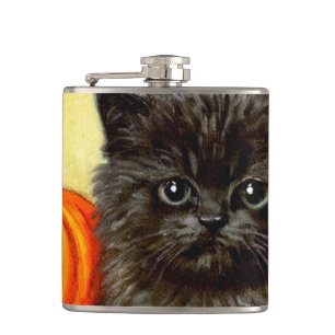 Petaca Vintage Halloween Kitten