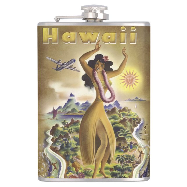 Petaca Vintage Hawaii 2 (Anverso)