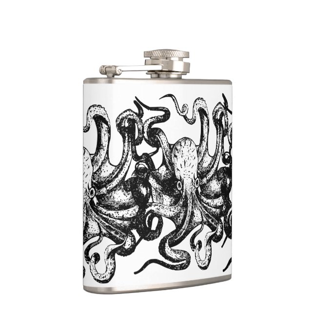 Petaca Vintage Octopus  Nautical Themes  (Derecha)
