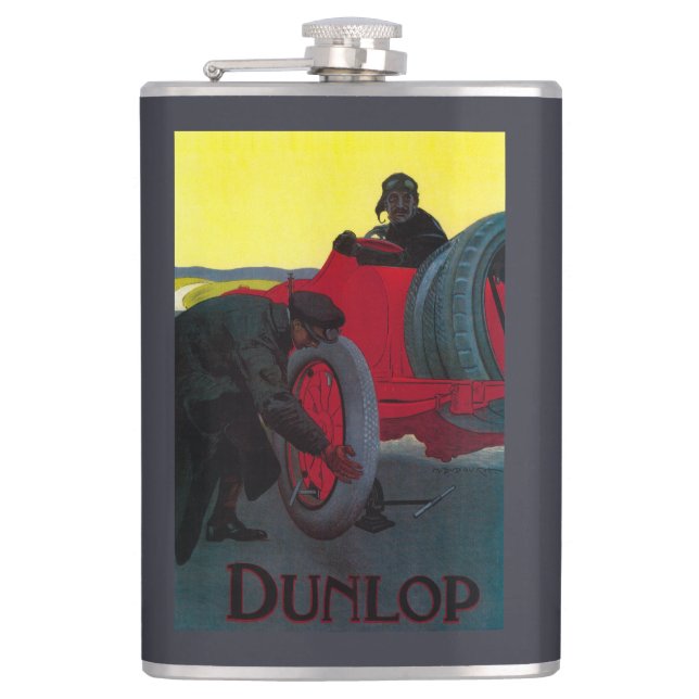 Petaca Vintage PosterEurope de Dunlop (Anverso)