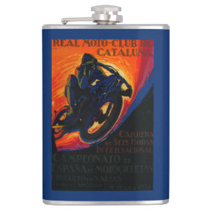 Petaca Vintage real PosterEurope del club de Moto