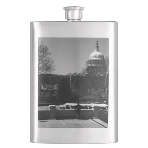 Petaca Vintage USA Washington The Capitol street
