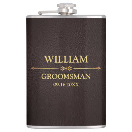 Petaca Vinyl de cuero falso envuelto