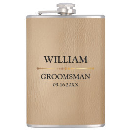 Petaca Vinyl de cuero falso envuelto