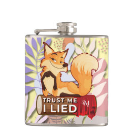 Petaca Vinyl Flask 6oz : Trust Me (amarillo claro)