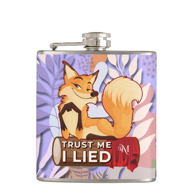 Petaca Vinyl Flask 6oz : Trust Me (púrpura claro) (Anverso)