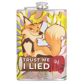 Petaca Vinyl Flask 8oz : Trust Me (amarillo)