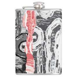 Petaca Vinyl Wrapped Flask – Abstract Land
