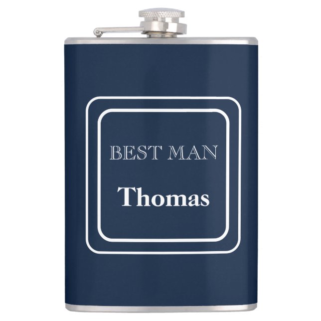 Petaca Vinyl Wrapped Flask Best Man (Anverso)