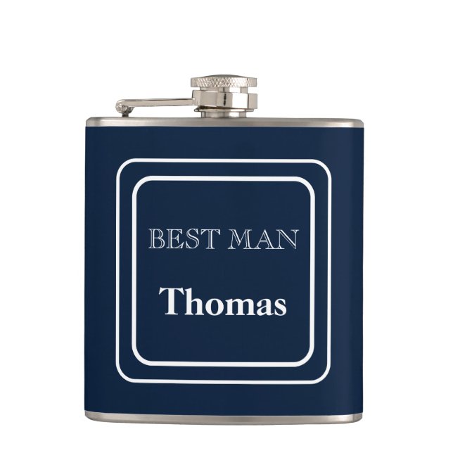 Petaca Vinyl Wrapped Flask Best Man (Anverso)