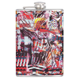 Petaca Vinyl Wrapped Flask – Fragmented Pulse