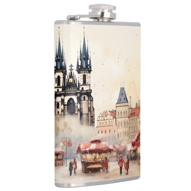 Petaca Vinyl Wrapped Flask Prague (Derecha)