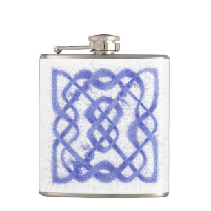 Petaca VIOLET CELTIC KNOT Vinyl Wrapl Flask
