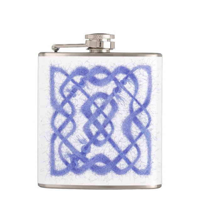 Petaca VIOLET CELTIC KNOT Vinyl Wrapl Flask (Anverso)