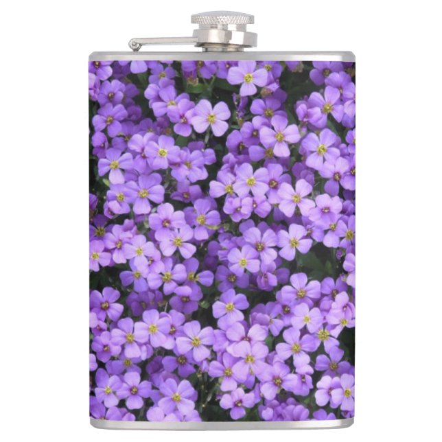 Petaca Violet Flowers Flask Violets (Anverso)