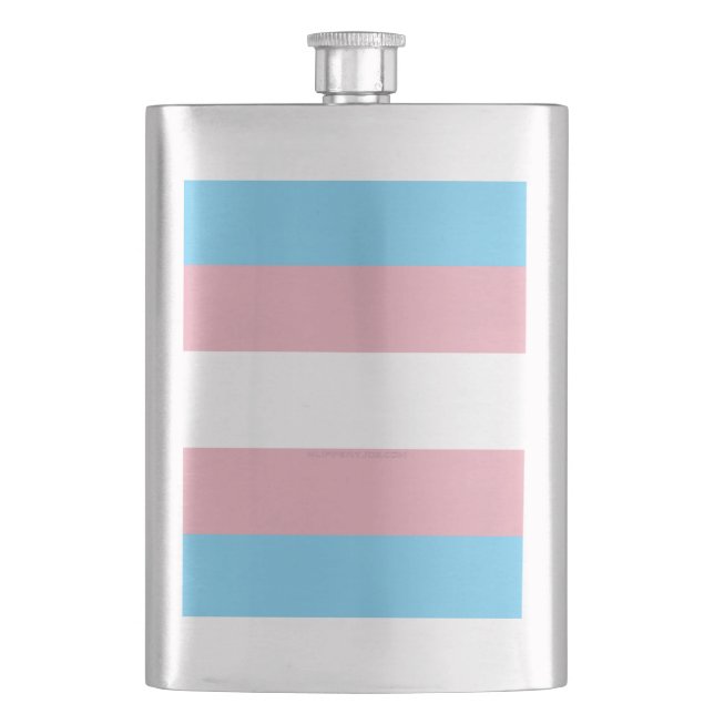 Petaca Visibilidad de la bandera del orgullo transgénero  (Anverso)