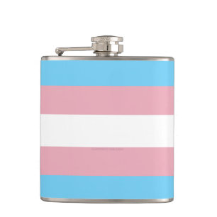 Petaca Visibilidad de la bandera del orgullo transgénero 