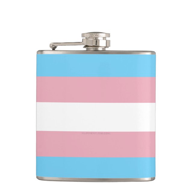 Petaca Visibilidad de la bandera del orgullo transgénero  (Anverso)
